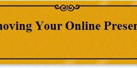 Using the Internet Less and Removing Your Presence -Wiperts.com Removing Your Personal Information From Google and Online