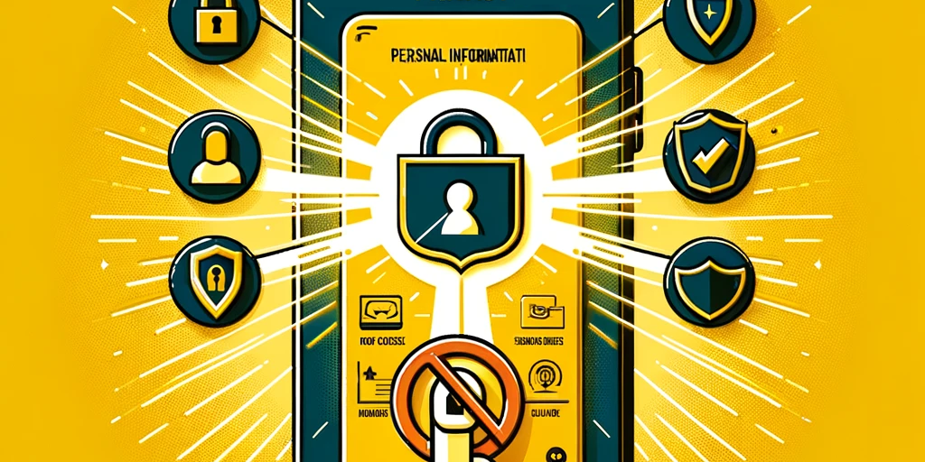 Wiperts.com Smartphone Privacy Protection Illustration of a privacy protection app on a smartphone with 'Do Not Click' symbol.