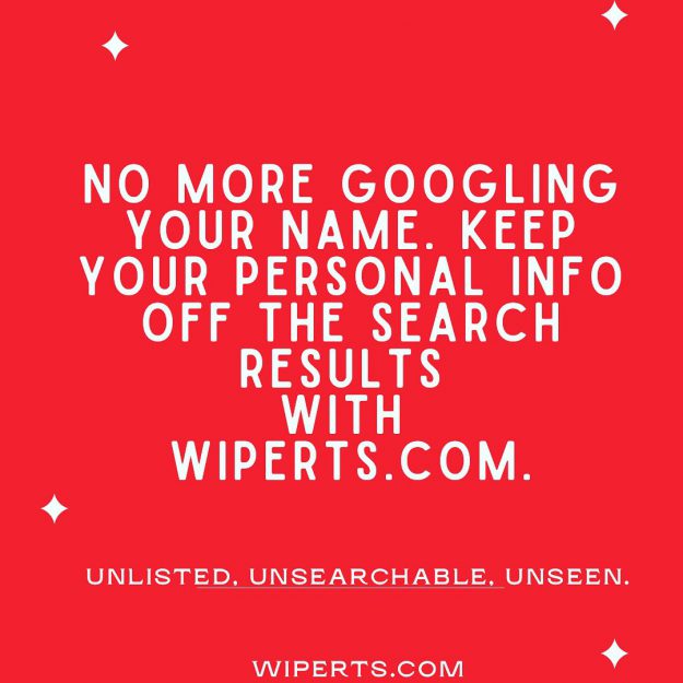 Control Your Web Privacy Bold text in image stating 'No more Googling your name, keep your personal info off the web' - A call to action for web privacy