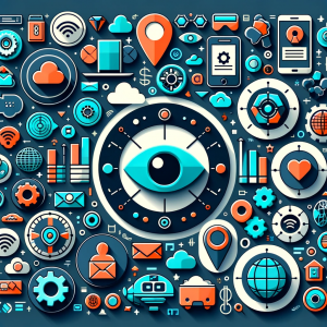 Collage of icons representing various data collection methods.