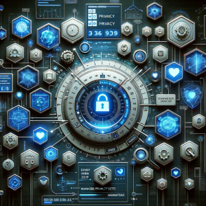 Image of a sophisticated privacy dashboard with numerous settings.