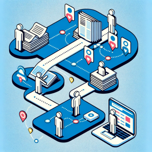 Infographic of data flow from White Pages to data brokers.