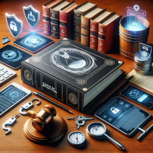 Legal documents and digital devices symbolizing data retention laws.