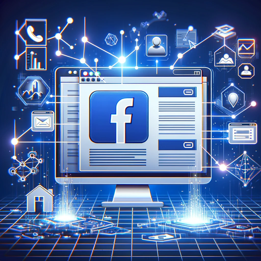 A computer screen showing a website with the Facebook Pixel tracking user activities.