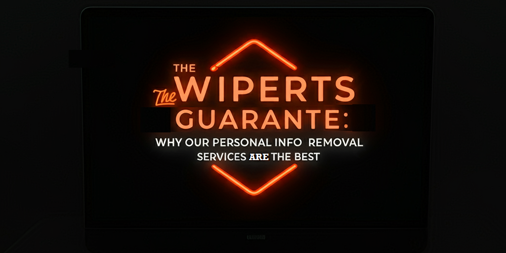 The Wiperts Guarantee logo and headline highlighting their personal information removal services.