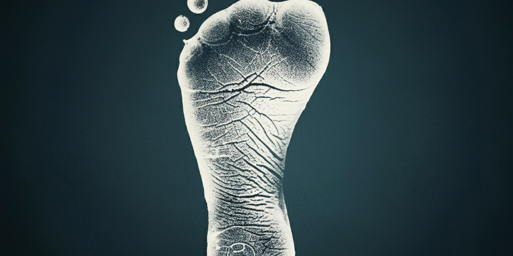 What Can Your Digital Footprints Reveal About You A visual representation of a human footprint symbolizing the concept of digital footprints and their impact on online privacy.